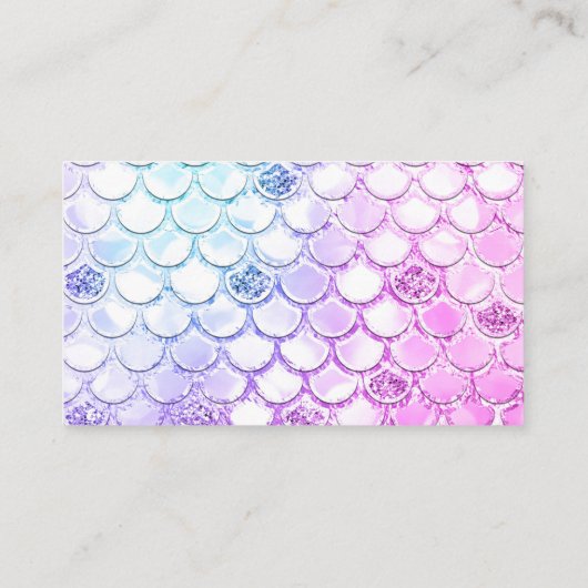 Mermaid Tail Baby shower Boek Aanvraag Informatiekaartje (Achterkant)