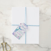 Mermaid Tail Bedankt voor de feestdag Cadeaulabel (Met Touw)