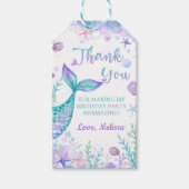 Mermaid Tail Bedankt voor de feestdag Cadeaulabel (Voorkant)