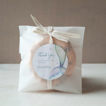 Mermaid Tail Birthday Bedankt