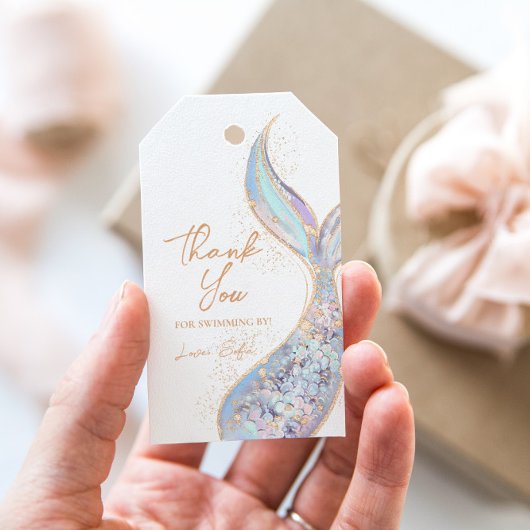 Mermaid Tail Birthday Cadeaulabel