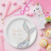 Mermaid Tail Birthday Papieren Bordje (Feest)