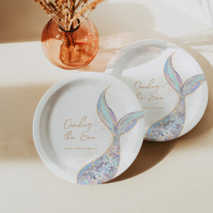 Mermaid Tail Birthday Papieren Bordje