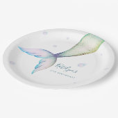 Mermaid Tail Birthday Party Papieren Bordje (Gekanteld)