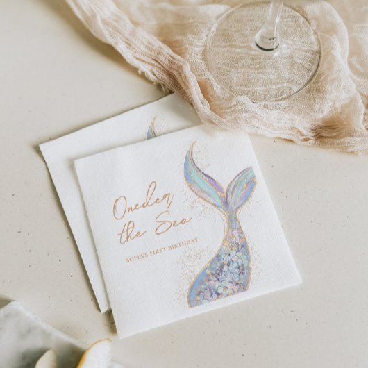 Mermaid Tail Birthday Servet