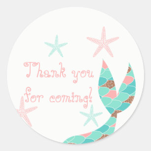 Mermaid Tail Dank je wel, stickers