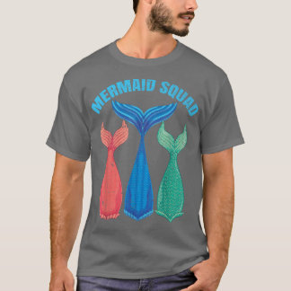 Mermaid Tail Fairytale Mermaid Squad Fantasy Merma T-shirt