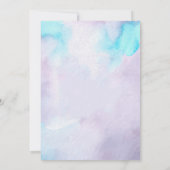 Mermaid Tail Foto onder Zee Birthday Kaart (Achterkant)