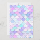 Mermaid Tail Foto onder Zee Birthday Kaart (Achterkant)