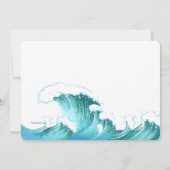 Mermaid Tail Foto-uitnodiging Kaart (Achterkant)