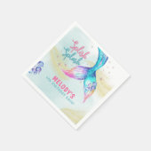 Mermaid Tail Glitter Splish Splash verjaardag Servet (Hoek)
