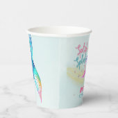 Mermaid Tail Glitter under the sea birthday Papieren Bekers (Rechts)