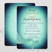 Mermaid Tail, Gold Heart Vrijgezellenfeest Kaart (Voorkant / Achterkant)