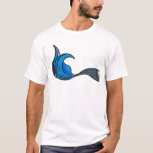 Mermaid Tail in blauw T-shirt (Voorkant)