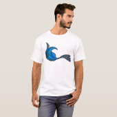 Mermaid Tail in blauw T-shirt (Voorkant volledig)