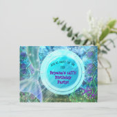 Mermaid Tail Magic onder de Birthday-Zee Kaart (Staand voorkant)