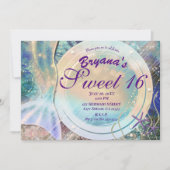 Mermaid Tail Magic under Zee Sweet 16 Peach Glow Kaart (Voorkant)