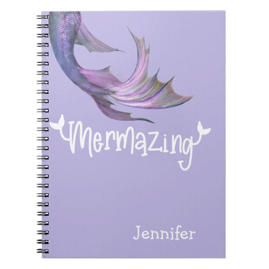 Mermaid Tail Mermazing Personalized Notitieboek (Voorkant)