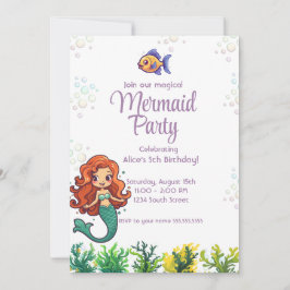 Mermaid Tail onder de uitnodiging tot vrijdag van 