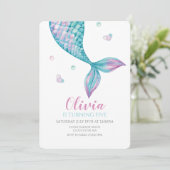 Mermaid Tail onder de uitnodiging tot vrijdag van (Staand voorkant)