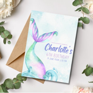 Mermaid Tail onder de uitnodiging tot vrijdag van 