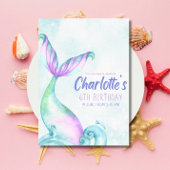 Mermaid Tail onder de uitnodiging tot vrijdag van