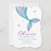 Mermaid Tail onder de uitnodiging tot vrijdag van (Voorkant)