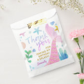 Mermaid Tail onder de Zee Partij Hartelijk dank Bedankzakje (Gezegeld)