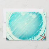 Mermaid Tail onder het Zee Sweet 16 Blauwgroen ver Kaart (Achterkant)