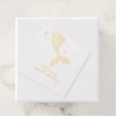 Mermaid Tail onder het Zee van Birthday Bedankjes Labels (Met doos)