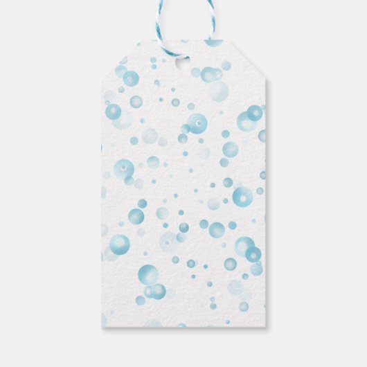 Mermaid Tail onder het Zee van Birthday Cadeaulabel (Achterkant)