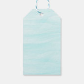 Mermaid Tail onder het Zee Verjaardag gunst Gift L Cadeaulabel (Achterkant)