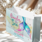 Mermaid Tail Onder the sea 1st birthday Gift Bag Groot Cadeauzakje