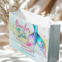 Mermaid Tail Onder the sea 1st birthday Gift Bag Groot Cadeauzakje