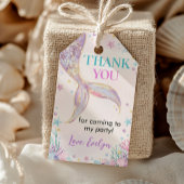 Mermaid Tail onder Zee Birthday Dank je wel Cadeaulabel