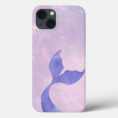 Mermaid Tail Paars Fantasy Hoesje-Mate iPhone Case (Achterkant)