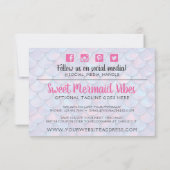 Mermaid Tail Scale & Pearl Boutique Hartelijk dank Bedankkaart (Achterkant)