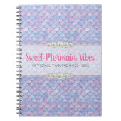 Mermaid Tail Scale & Pearl Pastel Sparkle Boutique Notitieboek (Voorkant)