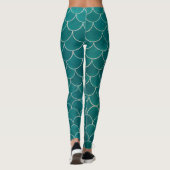Mermaid Tail schaalt Leggings die draaien (Achterkant)