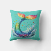 "Mermaid Tail Splash" Kussen (Achterkant)