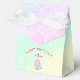 Mermaid Tail Teal Pink Girly Birthday Bedankdoosjes