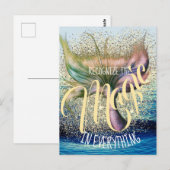 Mermaid Tail  tekst Briefkaart (Voorkant / Achterkant)