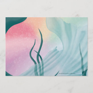 Mermaid Tail-uitnodiging Kaart