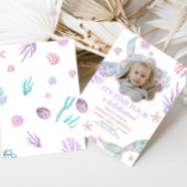 Mermaid Tail Vierde verjaardagsfeestje Kaart