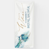 Mermaid Tail Vrijgezellenfeest Welkom Spandoek (Verticaal)