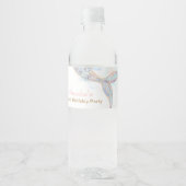 Mermaid Tail Water fles etiketten (Voorkant)