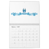Mermaid Tail Waves Kalender (Feb 2027)