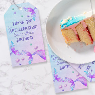 Mermaid Tails Dank je wel de gunst van de Shellebr Cadeaulabel