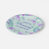 Mermaid Tails Mermazing Any Age Birthday Papieren Bordje (Gekanteld)