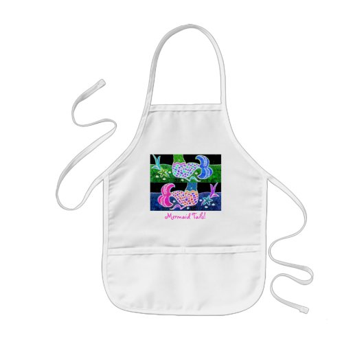 Mermaid Tails Paint Smock! Kinder Schort (Voorkant)